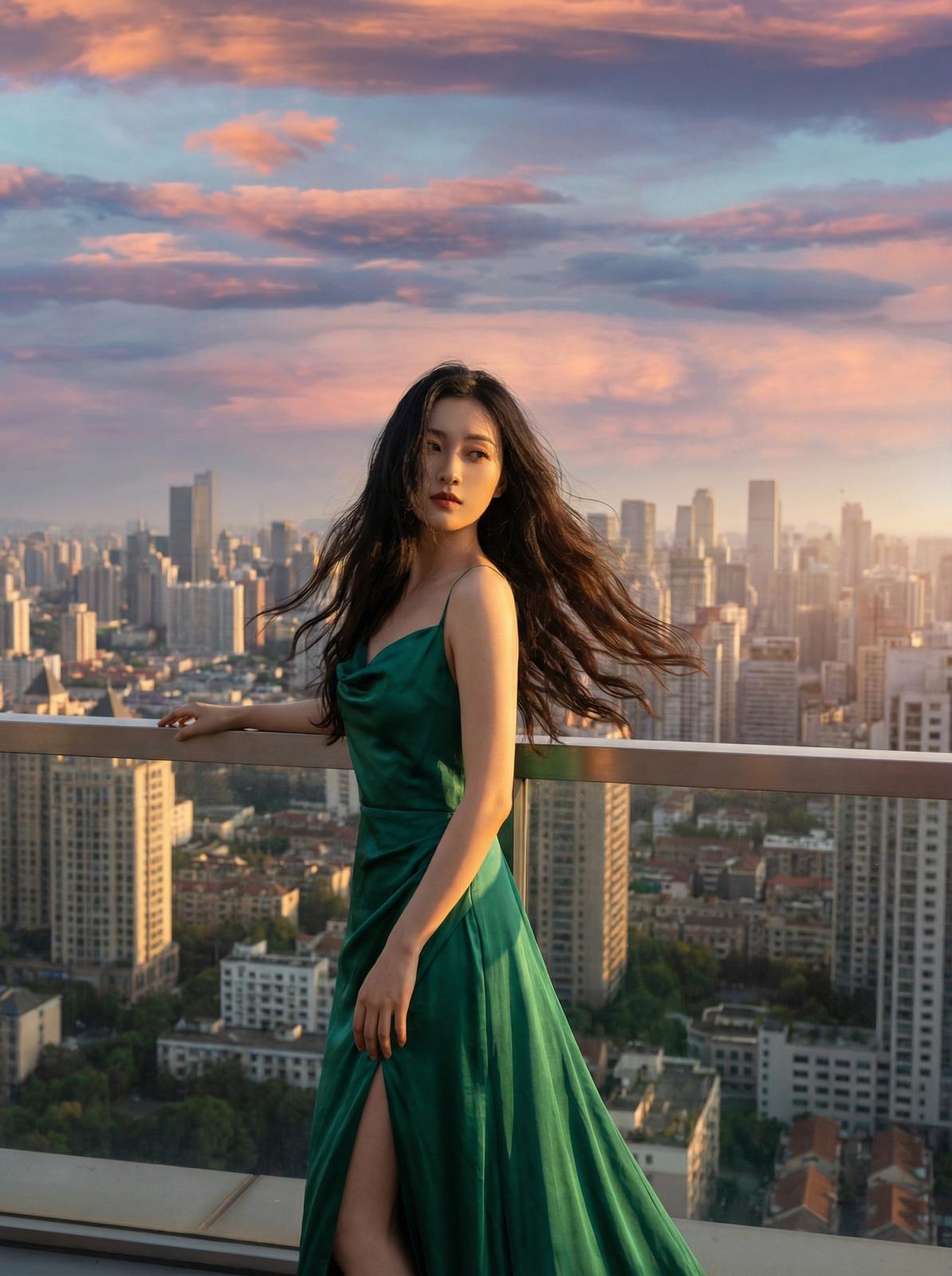 幼女漫画城市夜景传媒短片